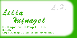 lilla hufnagel business card